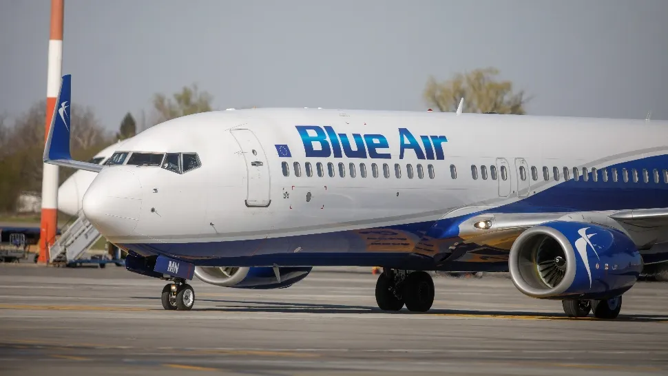 Compania aeriană Blue Air a intrat în insolvență