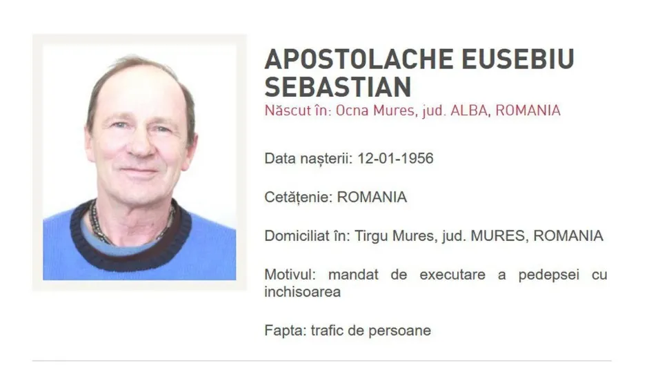 Liderul unei secte sexuale din Mureș, urmărit internațional după ce a fost condamnat la 9 ani de închisoare cu executare