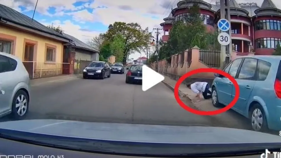 VIDEO – La un pas de moarte: “S-a dus norocul pe anul ăsta!” – Moment halucinant surprins de o cameră auto de bord