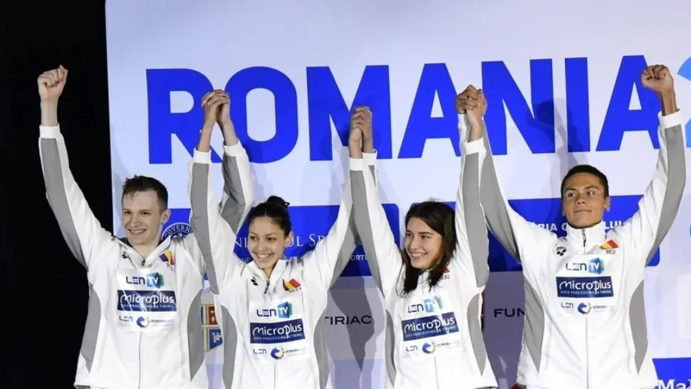 Argint pentru ștafeta combinată de 4X100m liber la Campionatul Mondial de înot juniori