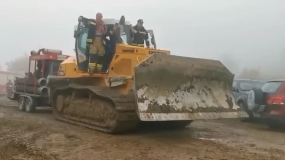 A început evacuarea apei din lacul Tăul Mare, unde s-a constatat o avarie la baraj