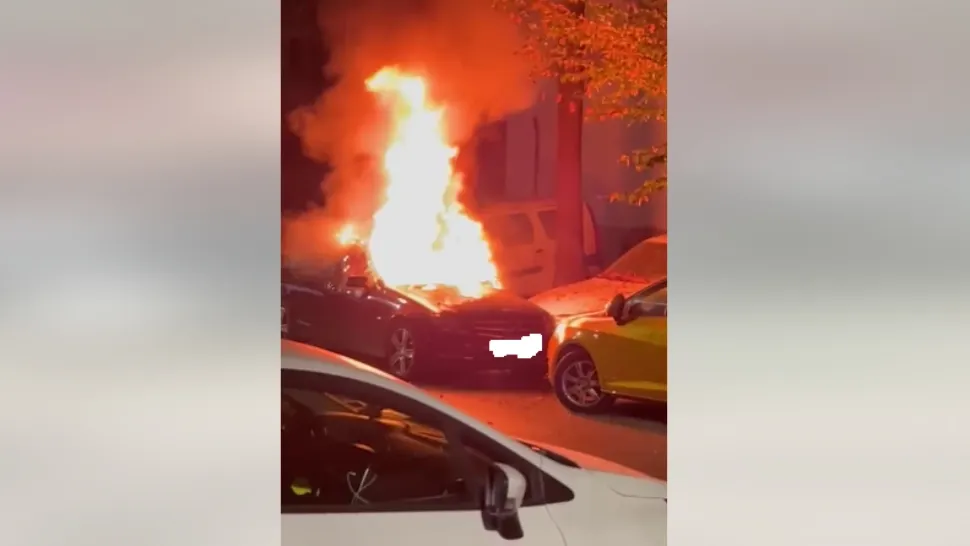 Piroman prins în Sectorul 4, în timp ce încerca să dea foc unei mașini. INCREDIBIL ce le-a spus bărbatul polițiștilor
