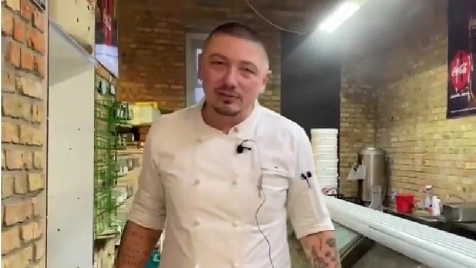 Viața unui bucătar ucrainean s-a schimbat peste noapte! Cum ajută bărbatul armata care luptă cu invadatorii rușii - VIDEO