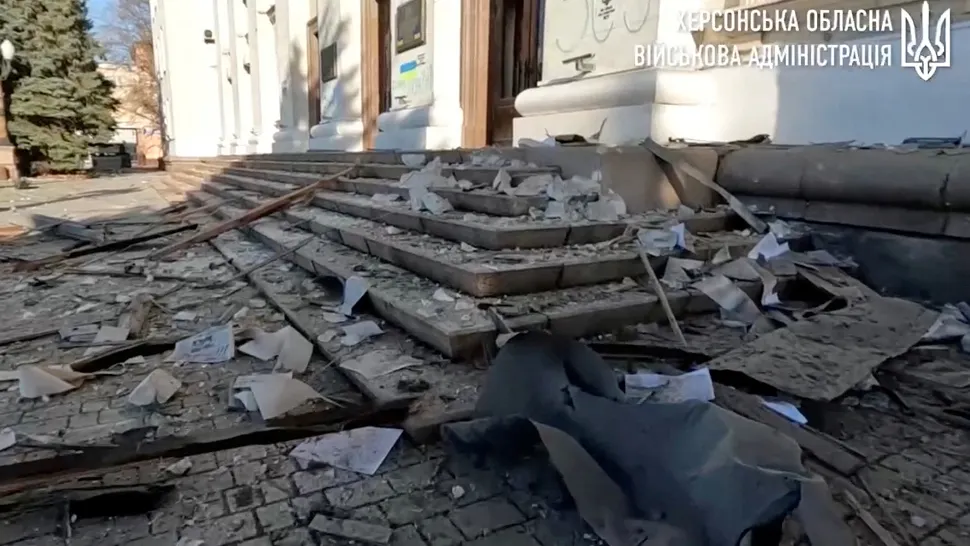 Rușii bombardează devastator în războiul din Ucraina - Rachetele au lovit din nou Herson - Cel puțin 5 morți și zeci de răniți