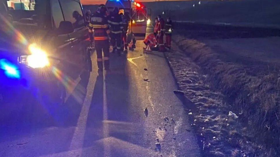 Accident grav în Caraș-Severin, un mort și trei răniți 