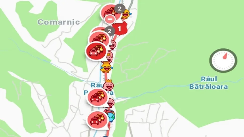 Trafic de coșmar pe Valea Prahovei! Se circulă în coloană în zona stațiunilor și la Posada-Comarnic