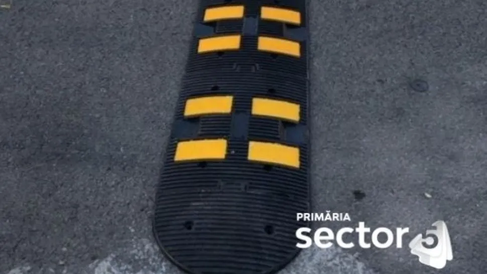 Cum se montează limitatoarele de viteză pe străzile din sectorul 5 - anunțul Primăriei