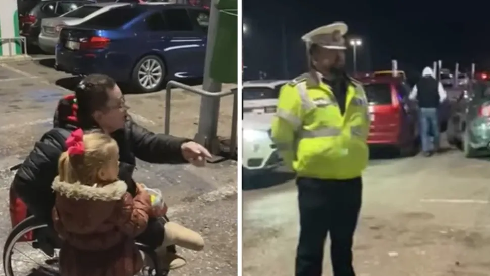 Dosar penal după ce un polițist local din Constanța a ridicat mașina unei femei cu dizabilități, deși avea semnul în geam - VIDEO