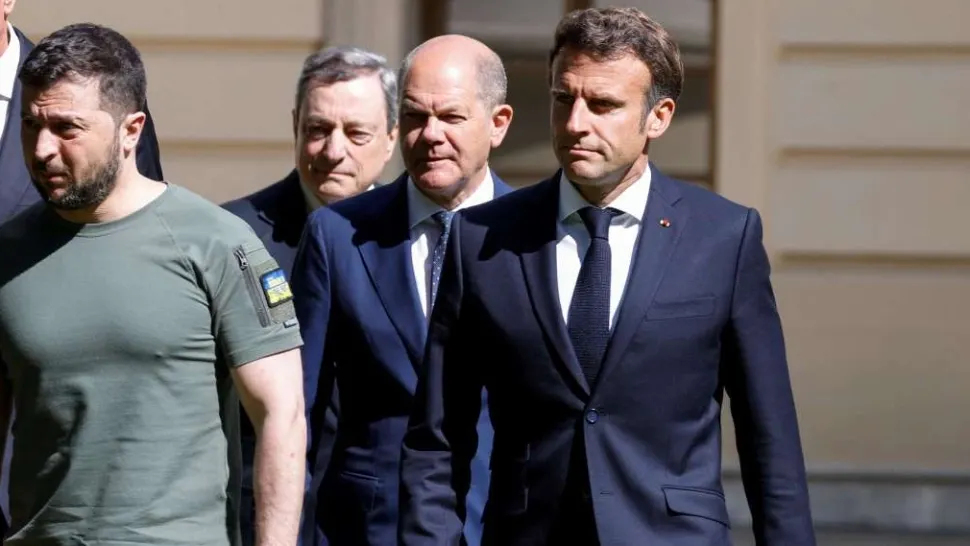 Zelenski, tur de forță în Europa înainte de ofensiva rușilor - Discuții cruciale cu Macron și Scholz, pentru războiul din Ucraina