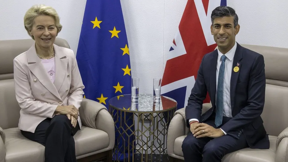 Moment crucial pentru Marea Britanie și UE. Ursula von der Leyen și premierul Sunak, față în față, pentru un Acord post-BREXIT