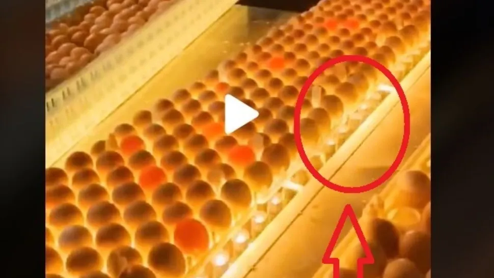 VIDEO – Imagini scăpate din fabrica de ouă – Procedura ciudată prin care sunt selectate