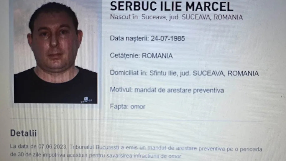 Concubinul mamei fetei găsită decedată în lada canapelei, dat în urmărire internaţională. Bărbatul, încadrat la categoria "PERICULOS"