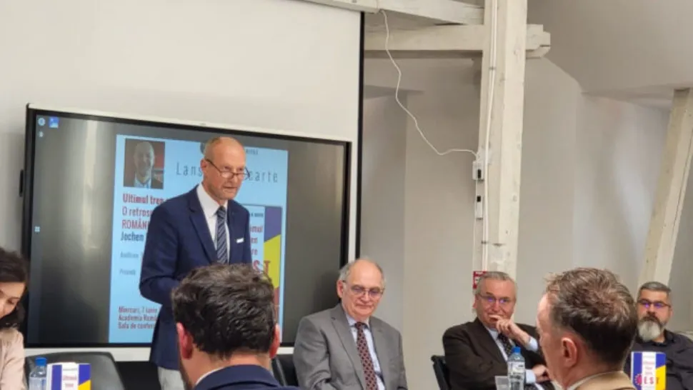 UMPMV: Lansarea volumului ”Ultimul tren spre Vest. O retrospectivă a aderării României la UE” de Jochen M. Richter