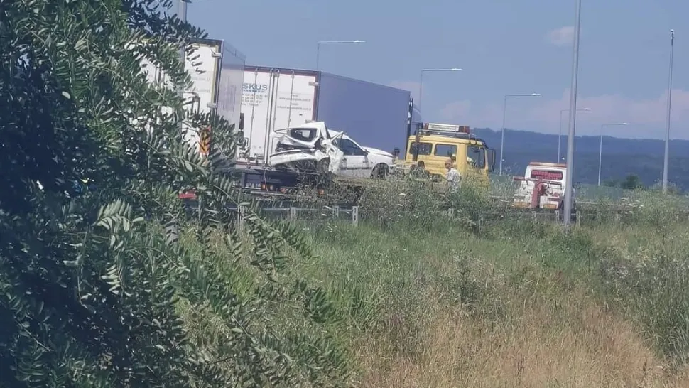 Un nou accident teribil pe Autostrada Lugoj – Deva, al doilea în aceeași zi 