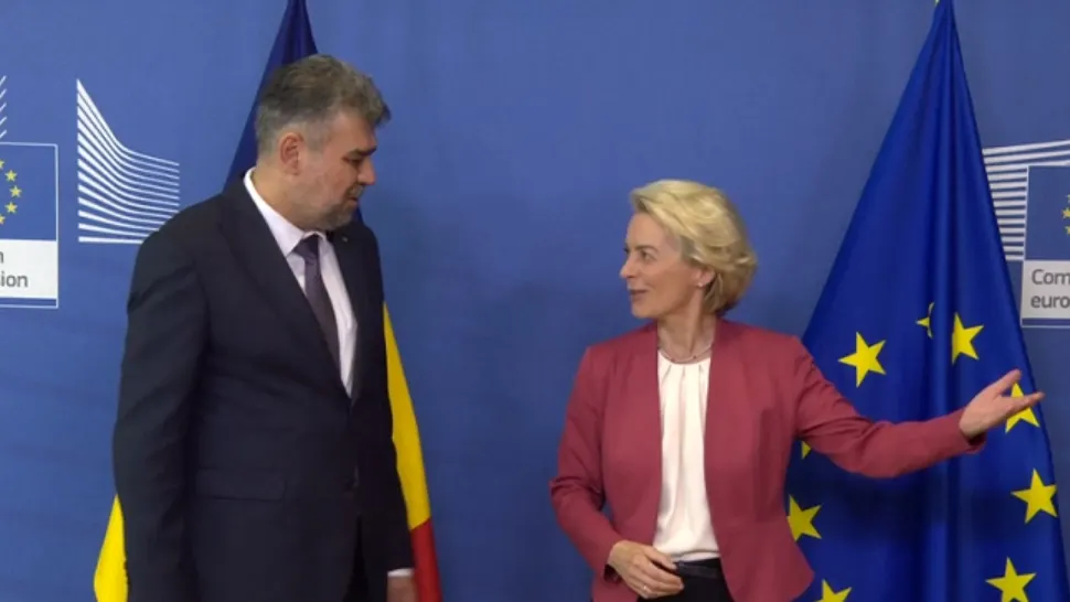 Marcel Ciolacu, discuții la Bruxelles cu Ursula von der Leyen despre Schengen și situația Ucrainei - Mesajul șefei Comisiei Europene