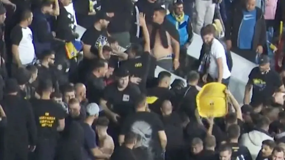 Jandarm rănt în timpul meciului FCSB - Petrolul
