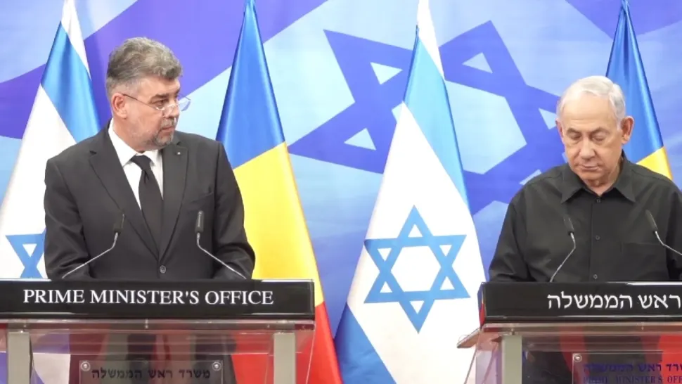 Marcel Ciolacu, mesaj de la Tel Aviv: În fața acestor atacuri, Israel are tot dreptul să se apere - VIDEO