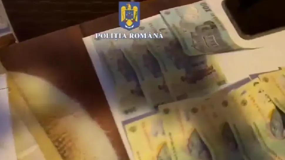 Mascații au descins în Prahova, la persoane bănuite de plasare de bani falși pe piață. Prejudiciul depășește 5000 de euro - VIDEO 