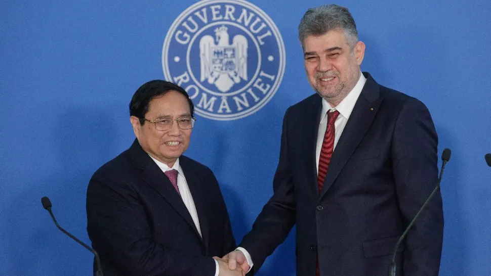 Marcel Ciolacu, întâlnire cu premierul Vietnamului, la Palatul Victoria: documente importante semnate de cei doi oficiali