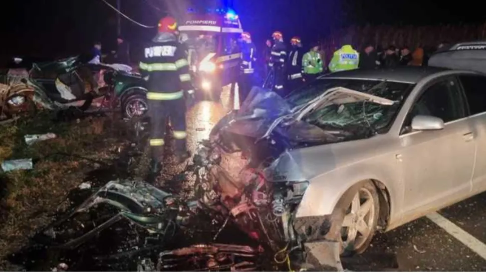 Accident grav în județul Brașov, soldat cu 2 morți şi 5 răniți. Printre victime, și 3 copii. Trafic blocat