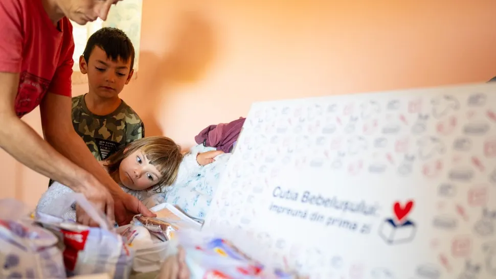 Cutia Bebelușului, un program salvator pentru 1.300 de familii dezavantajate