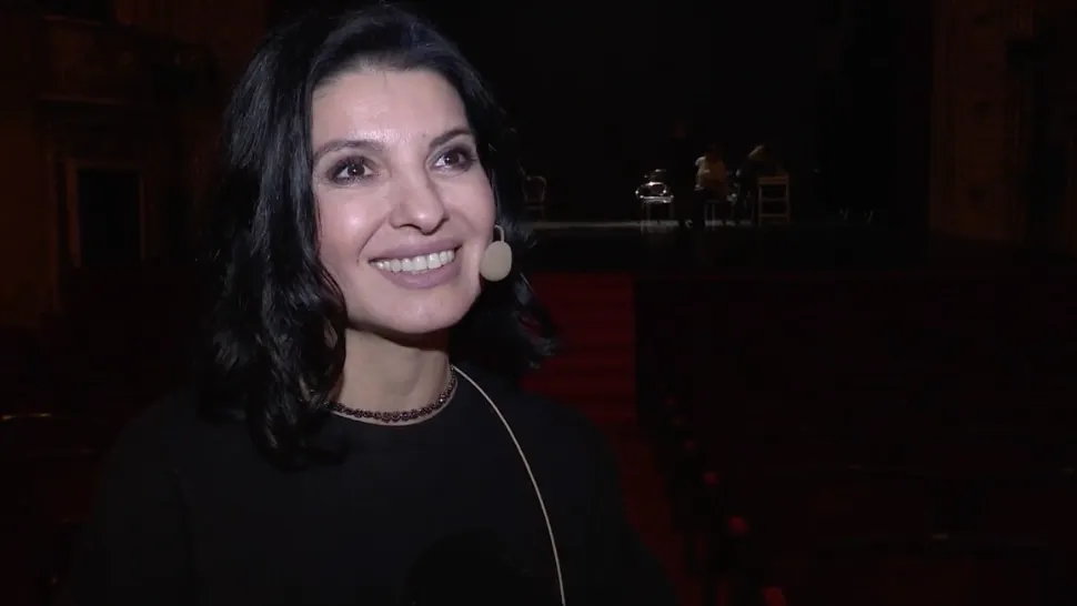 Spectacol de excepție la Timișoara, de Dragobete. Actrița Lavinia Șandru, recital la Teatrul Național - VIDEO