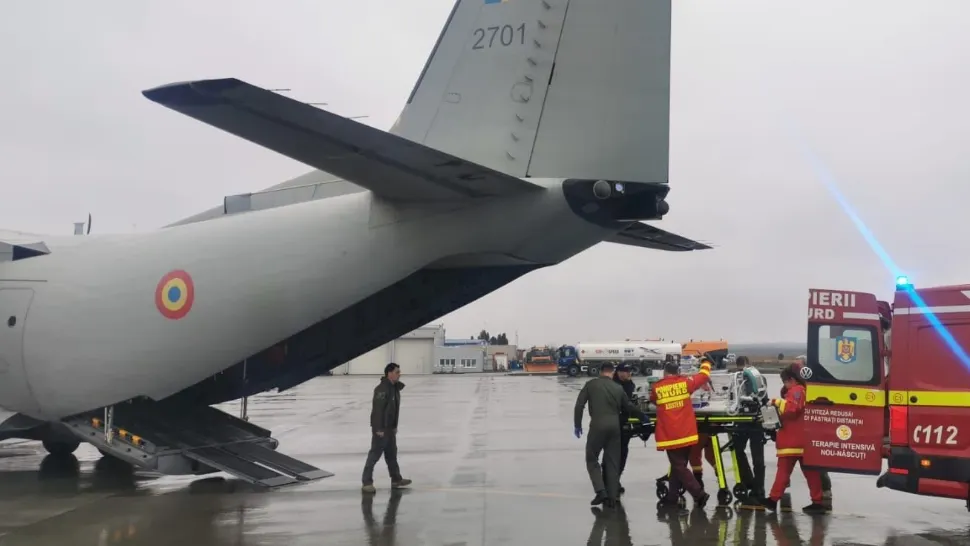  Pacient minor, transportat în Italia cu o aeronavă militară. Anunțul MApN