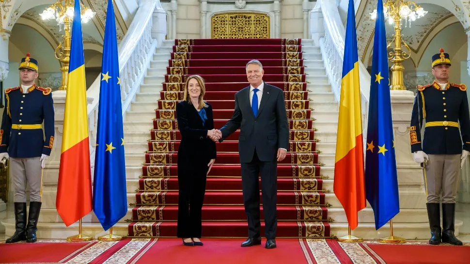 Klaus Iohannis și Roberta Metsola, discuții cruciale privind alegerile europarlamentare din acest an