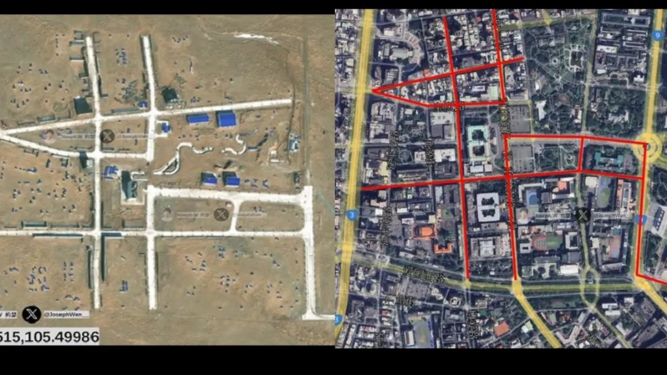 China, prinsă că a construit o machetă cu zona biroului prezidențial din Taiwan pe un loc de antrenament în deșert