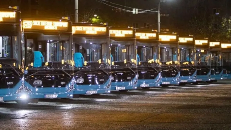 Cum circulă mijloacele de transport în comun din Capitală în noaptea de Revelion: programul STB și Metrorex