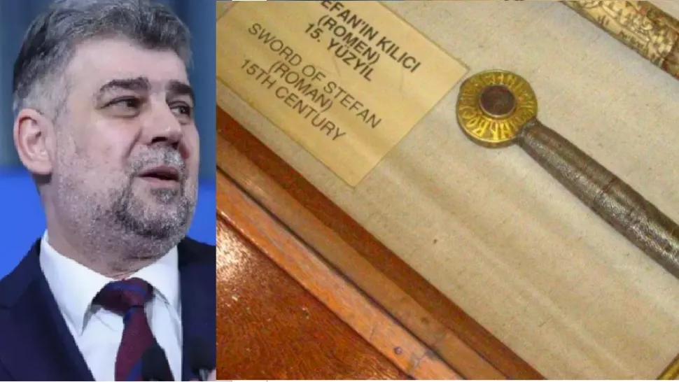 Ciolacu aruncă bomba: Se poartă negocieri cu turcii pentru restituirea sabiei lui Ștefan cel Mare