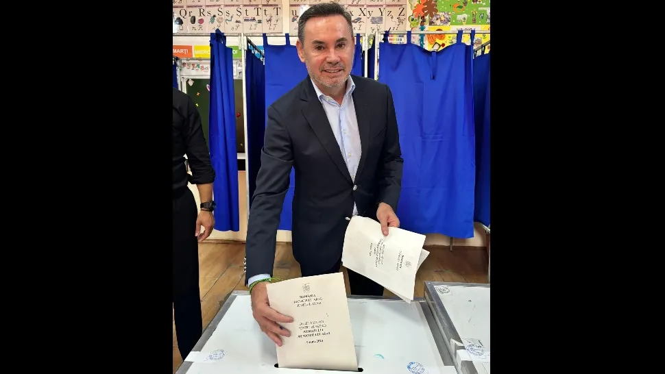 Europarlamentarul Gheorghe Falcă a fost la vot. Ce le-a spus reporterilor la ieșirea din secție