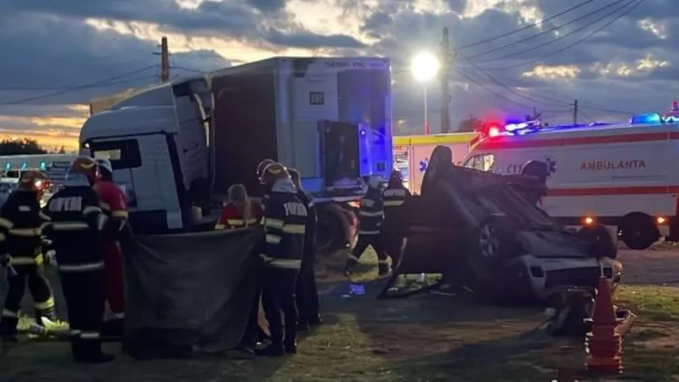 Tragedie pe DN72 - Un mort şi trei răniţi într-un accident în apropiere de Brătăşanca, Prahova 