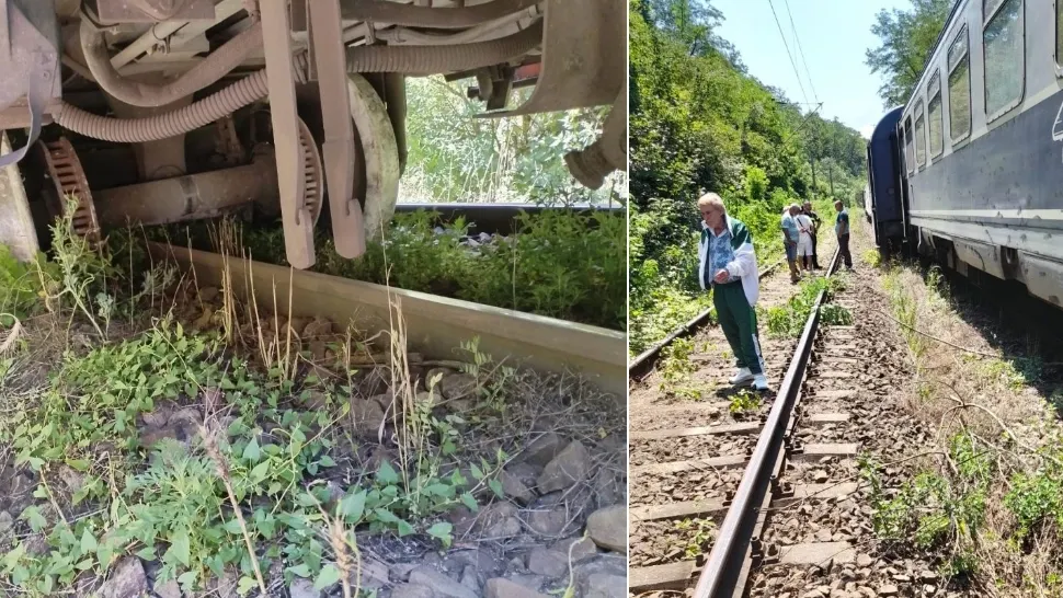Trenul internaţional IRN 347 Curtici - Bucureşti Nord a deraiat între staţiile Rupea şi Racoş. Călătorii sunt exasperați, CFR recurge la o soluție de avarie