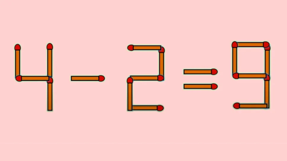 Testul IQ al zilei pentru cei mai isteți! În cât timp puteți corecta ecuația 4-2=9