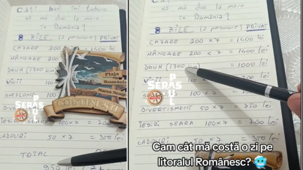 Un român a calculat cât îl costă 8 zile pe litoralul românesc. Concluzia, surprinzătoare: "Cu bani ăia mergi în Grecia liniștit"