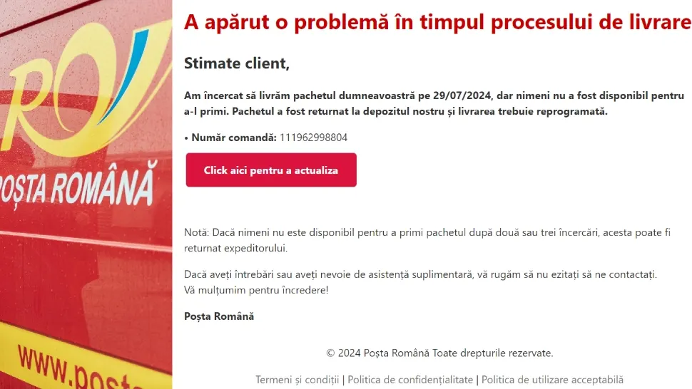 Escrocheria în numele Poștei Române a luat cu asalt internetul. Cum să ne dăm seama de încercările escrocilor de a păcăli persoanele credule