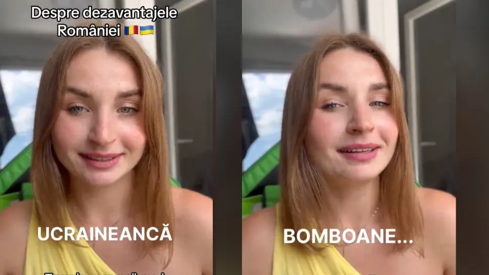O tânără din Ucraina se plânge de dezavantajele vieții în România. ”Nu există bomboane și dulciuri gustoase”