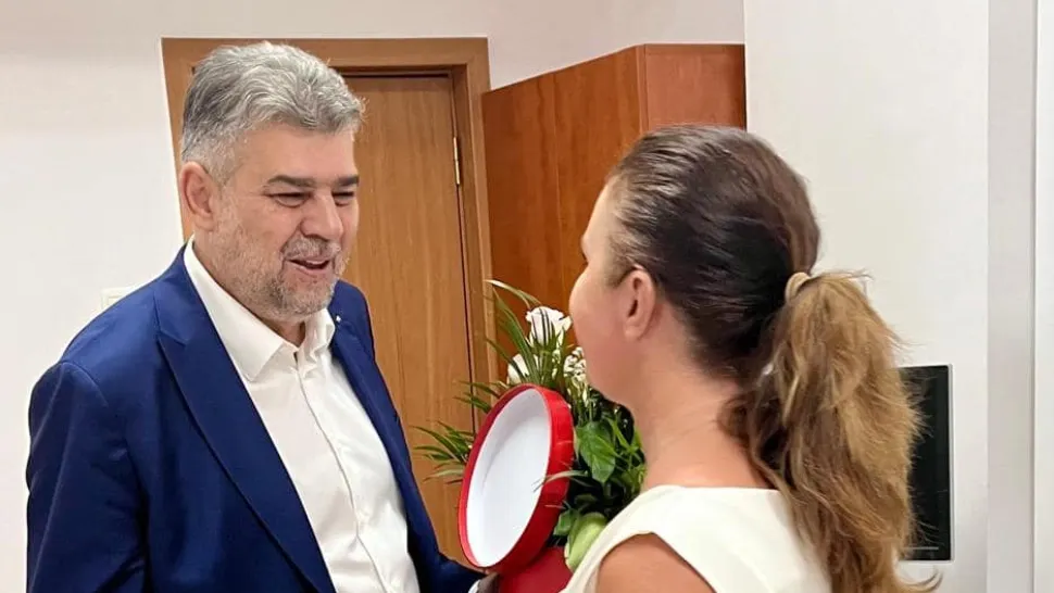 Marcel Ciolacu a vizitat-o pe Natalia Intotero. Cum se simte ministrul Familiei după ce s-a răsturnat cu mașina pe Valea Oltului - FOTO