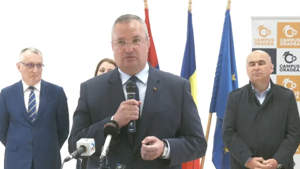 Ciucă, la inaugurarea primului campus de învăţământ dual din Oradea: Este un model de urmat