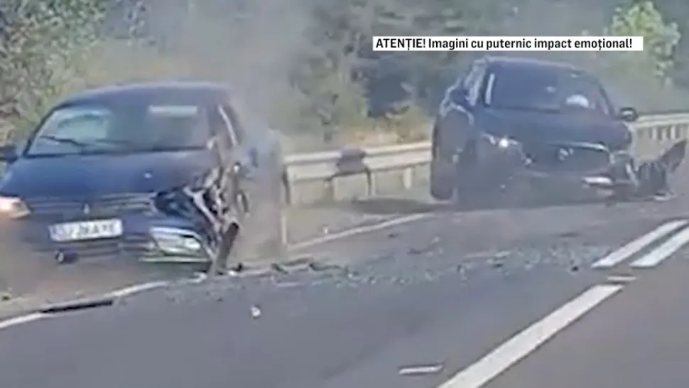 Imagini halucinante cu accidentul produs de șeful secției de chirurgie al spitalului din Caracal, prins băut la volan