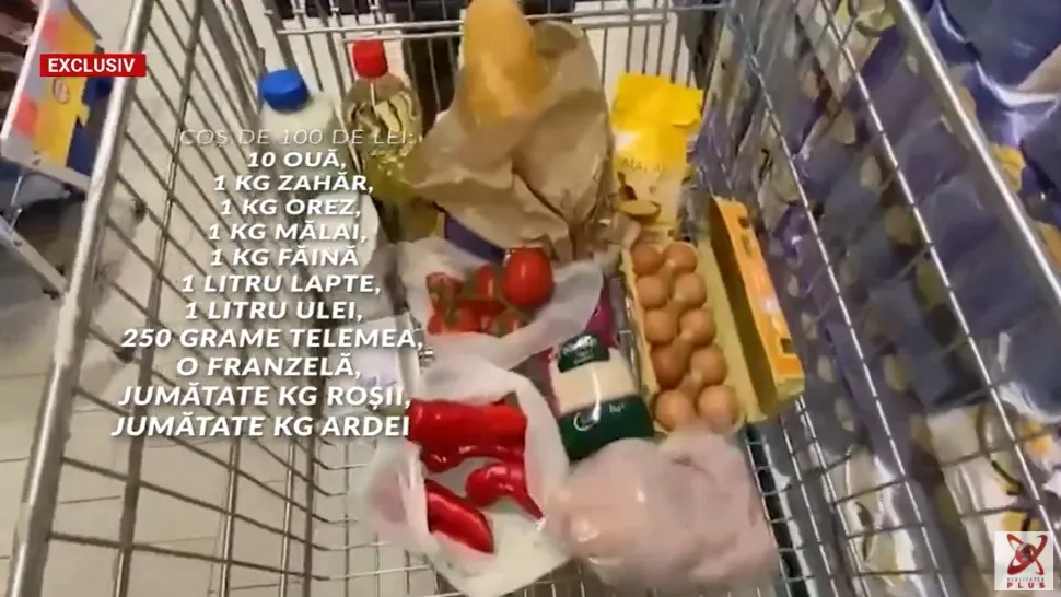 Experiment marca Realitatea: Ce mai pot pune romanii în coșul de cumpărături cu 100 de lei - VIDEO