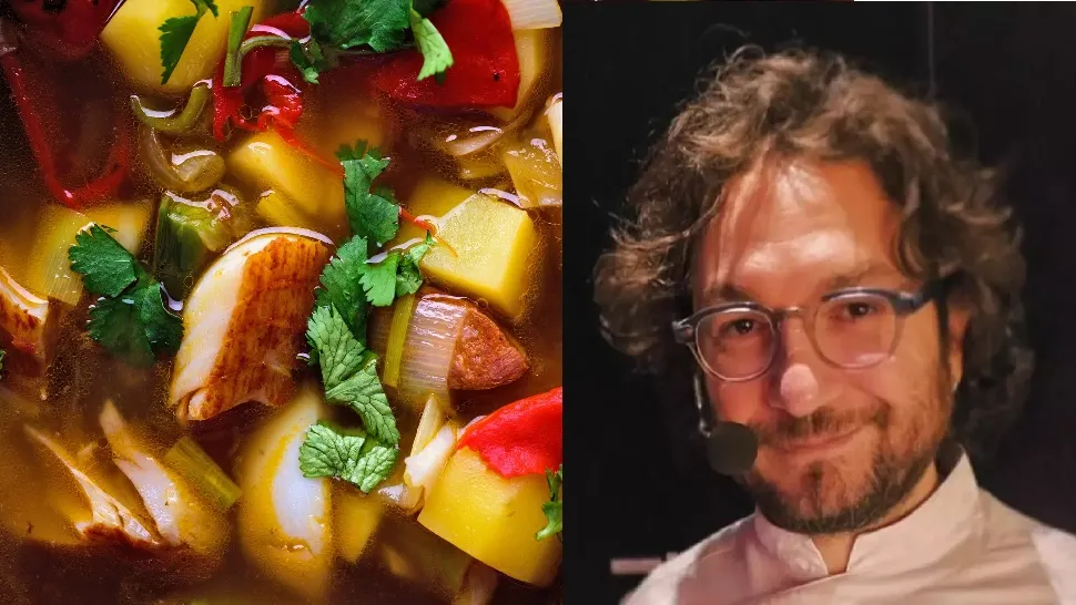 Rețeta de ciorbă cu cartofi și afumătură a lui chef Florin Dumitrescu. Ingredientele speciale care fac diferența