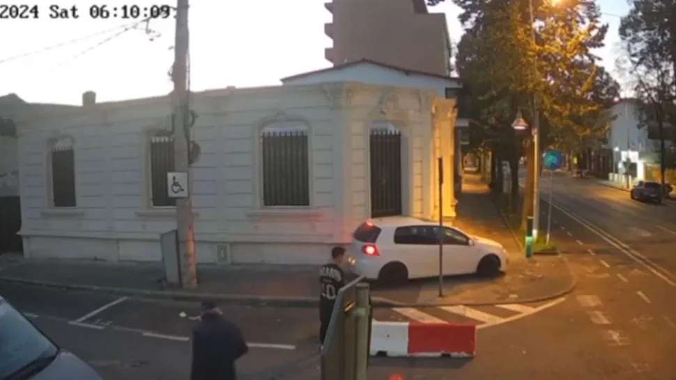 Un șofer beat și drogat a confundat trotuarul cu șoseaua. A fost prins înainte ca plimbarea să se termine tragic VIDEO