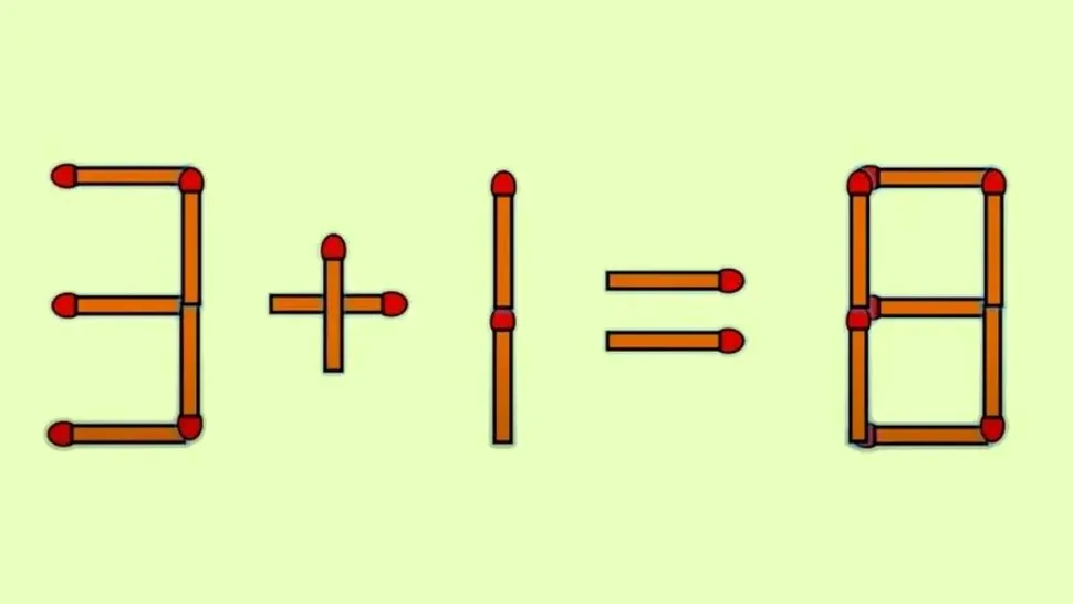 TEST IQ la început de săptămână. În câte secunde poți corecta ecuația 3 + 1 = 8? Așa afli cât de mare este inteligența ta