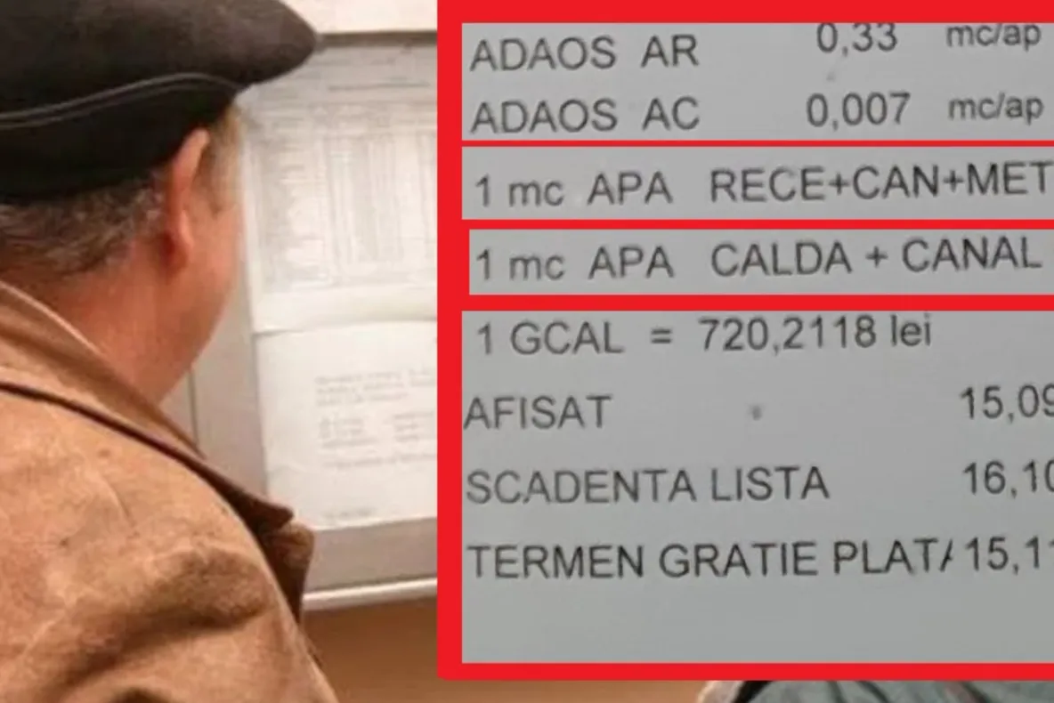 Factură de INFARCT într-un bloc. Apa caldă, de 10 ori mai scumpă decât apa rece - FOTO