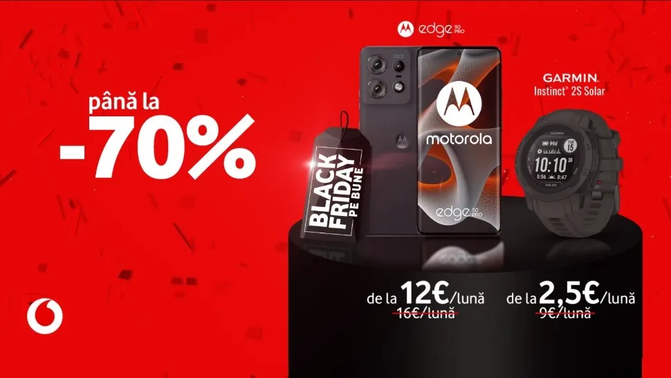 Reduceri de până la 70% de „Black Friday pe bune”, la Vodafone