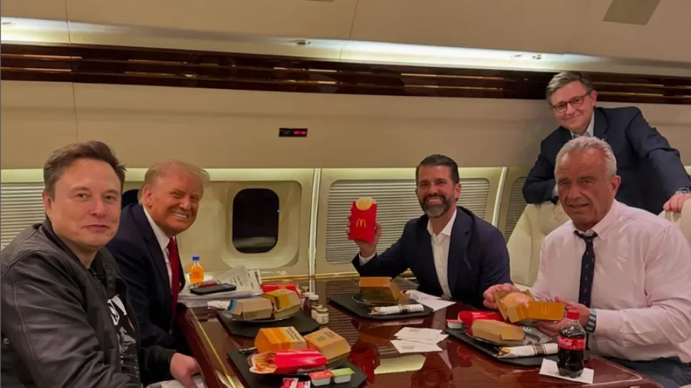 Rețeta lui Trump pentru o "Americă sănătoasă": burgeri și cartofi prăjiți de fast-food