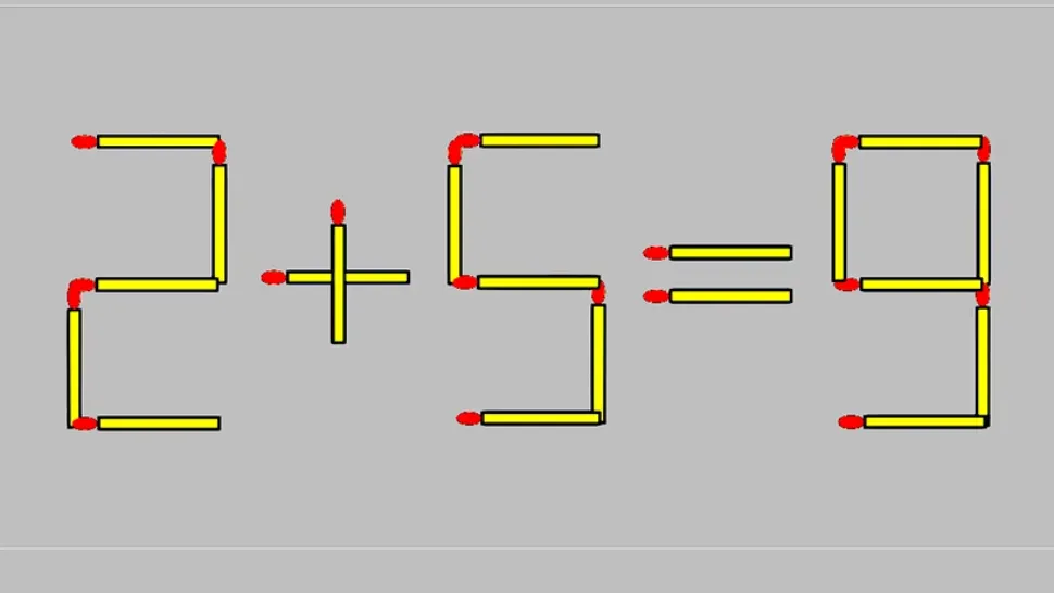 Test IQ la final de săptămână. Cum poți corecta ecuația 2 + 5 = 9