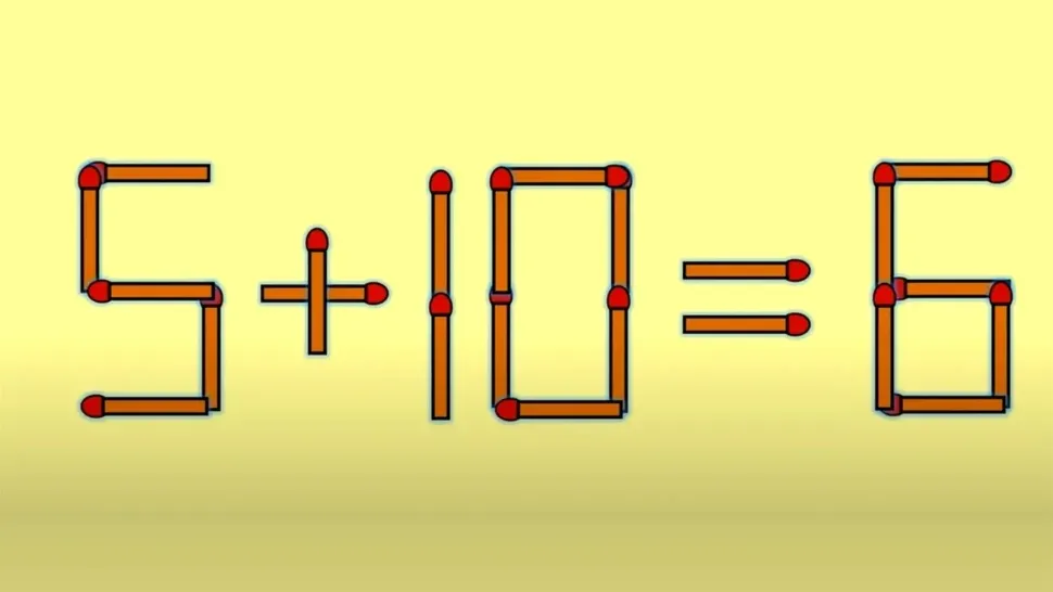 Testul IQ de miercuri: poți corecta acest calcul mutând un singur băț?